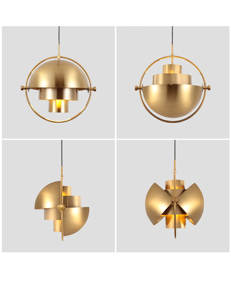 WOMO Adjustable Metal Globe Pendant Light-WM2564