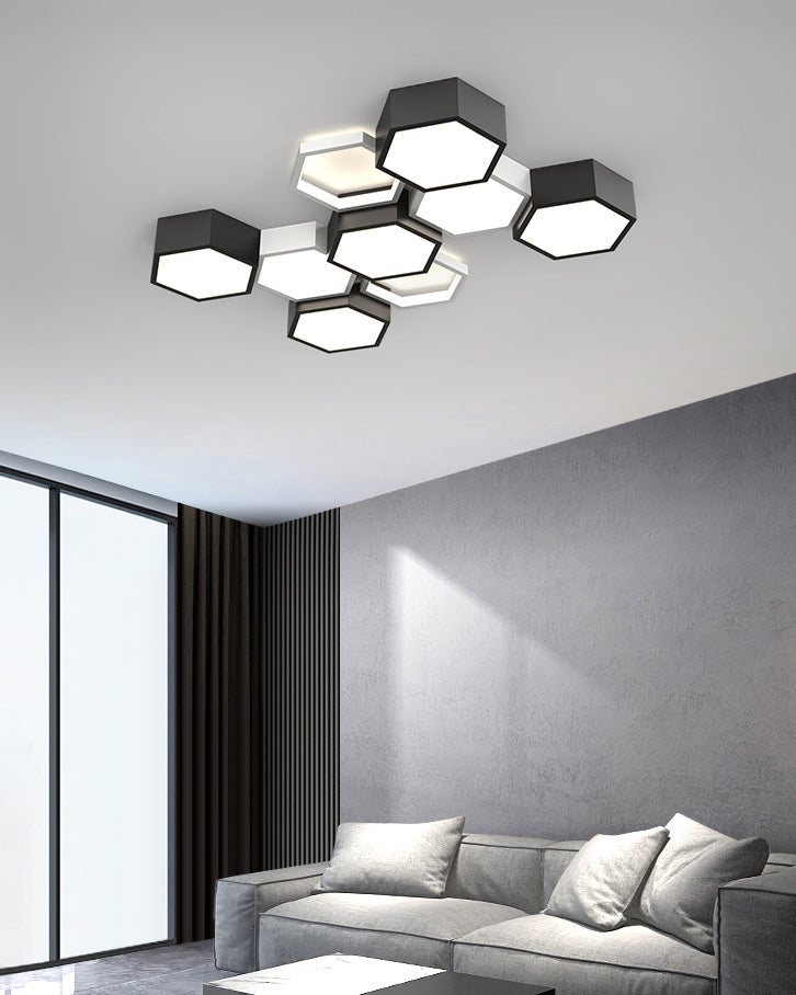 WOMO Honeycomb Flush Mount Ceiling Light-WM1127