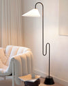 WOMO Fabric Gooseneck Floor Lamp-WM7096 thumbnail