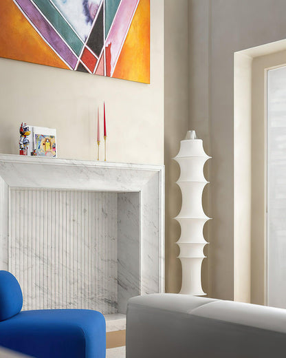 WOMO Column Silk Floor Lamp-WM7125