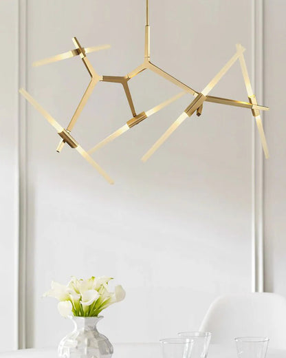 WOMO Adjustable Gold Branch Chandelier-WM2511