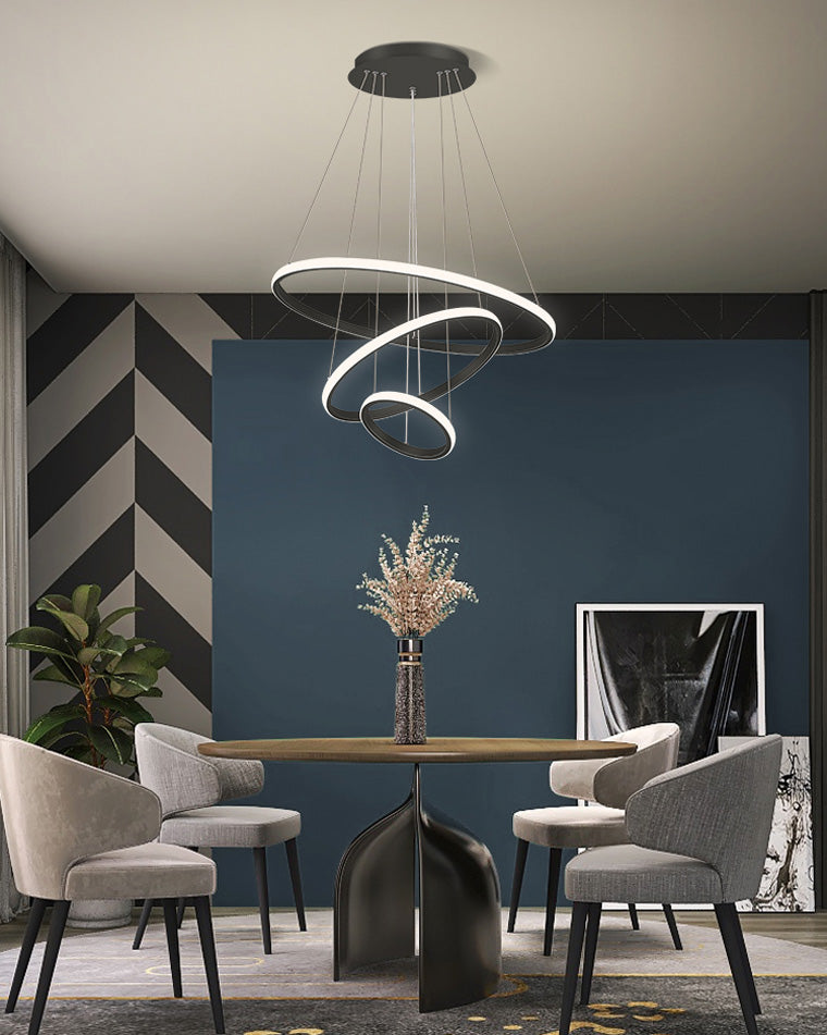 WOMO Tiered Circular Led Chandelier-WM2458