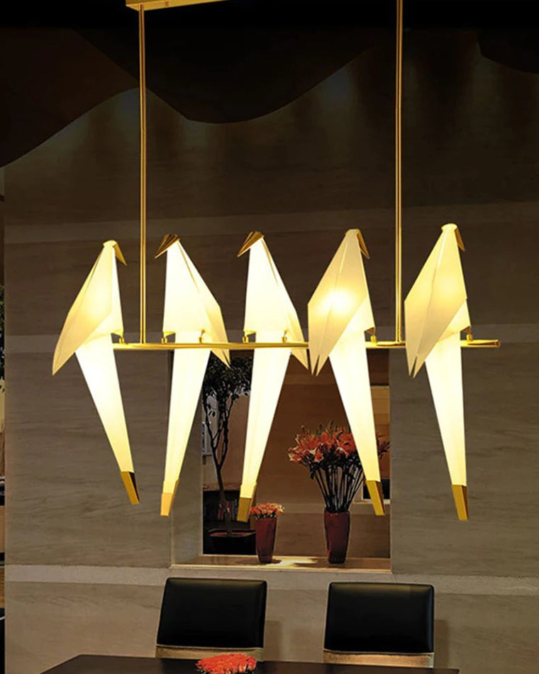 WOMO Origami Bird Linear Chandelier-WM2736