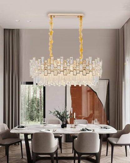 WOMO Oblong Crystal Chandelier-WM2783