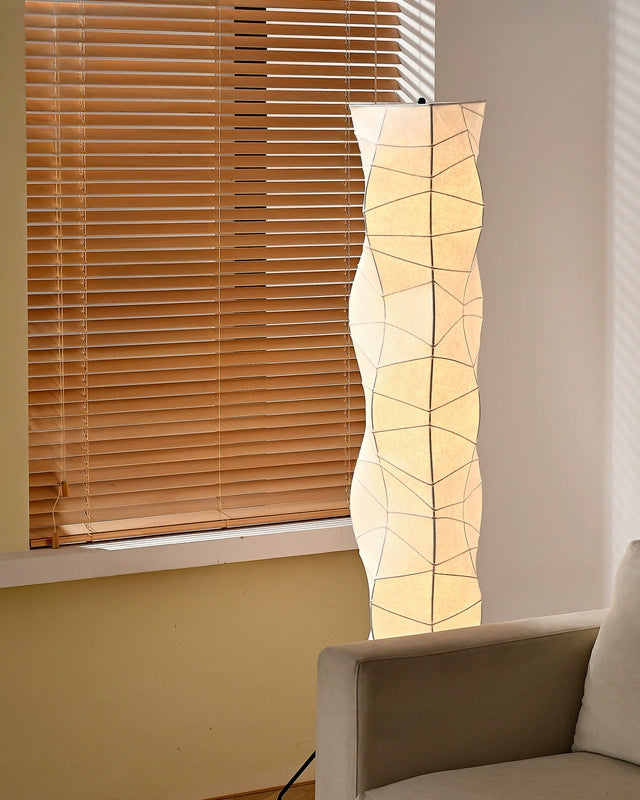 WOMO Column Silk Floor Lamp-WM7094