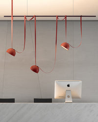 WOMO Dome Leather Linear Chandelier-WM2319
