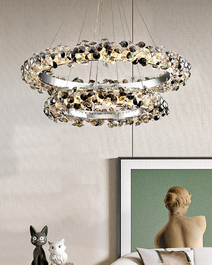 WOMO Tiered Circular Crystal Chandelier-WM2726