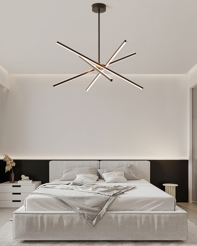 WOMO Brass Stick Led Chandelier-WM2330