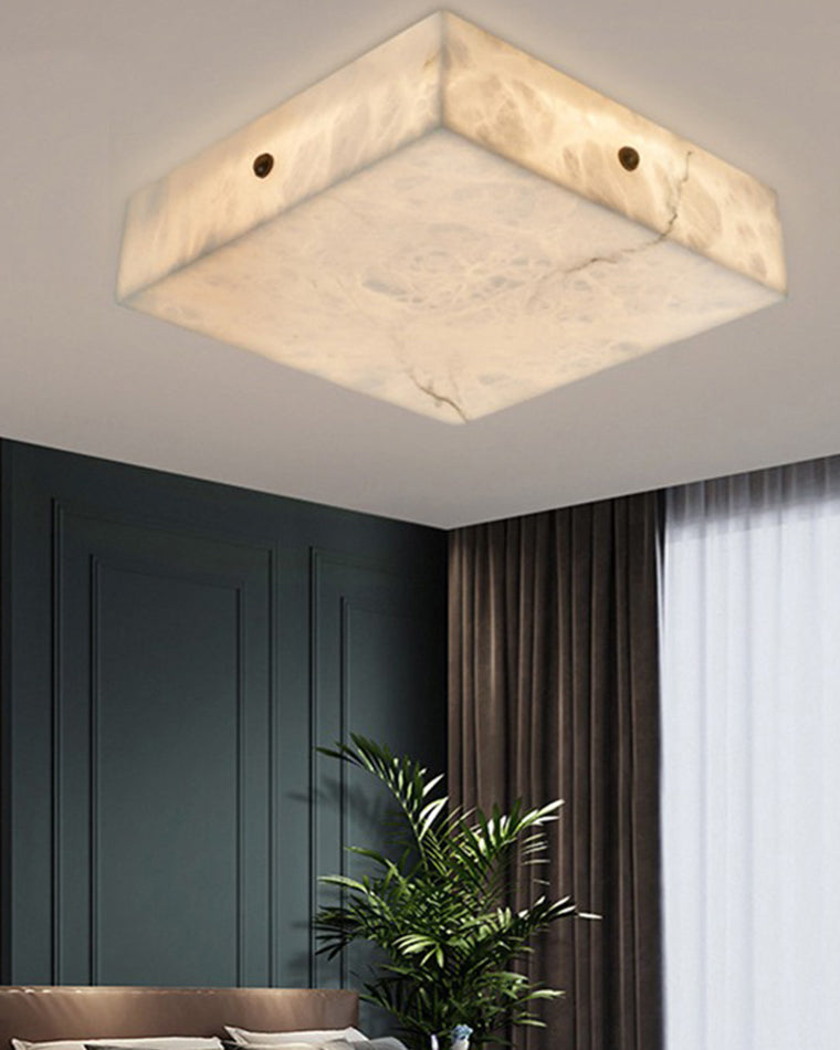 WOMO Alabaster Square Ceiling Light-WM1136