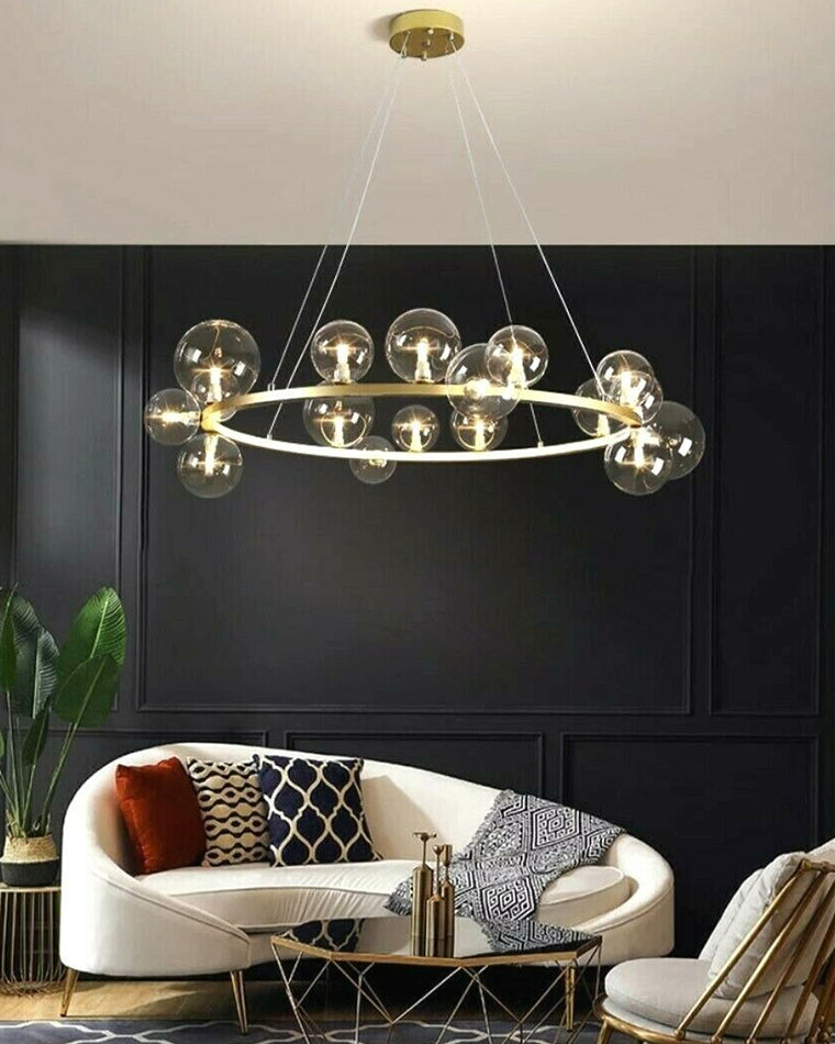 WOMO Circular Glass Bubble Chandelier-WM2493