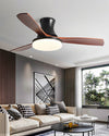 WOMO 3 Wood Blade Hugger Ceiling Fan Lamp-WM5120 thumbnail