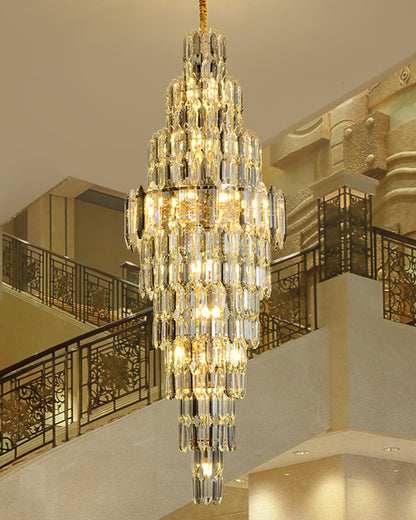 WOMO Tiered Tapers Crystal Chandelier-WM2382