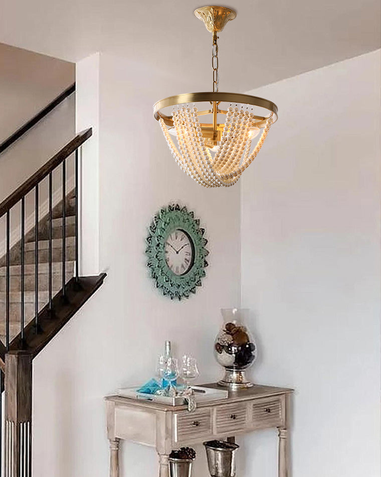 WOMO Pearl Beaded Pendant Light-WM2407