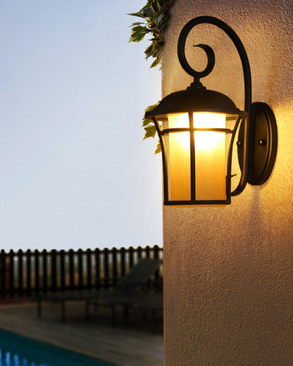 WOMO Nautical Black Outdoor Wall Light-WM9209