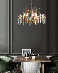 WOMO Black Candle Crystal Chandelier-WM2519