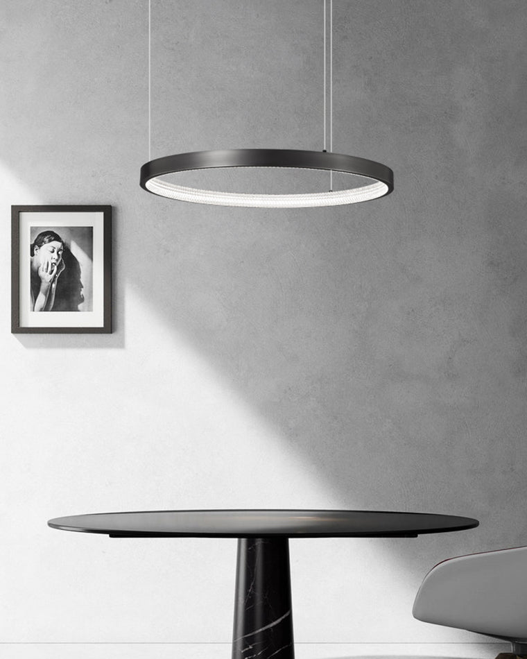 WOMO Tiered Circular Led Brass Chandelier-WM2345