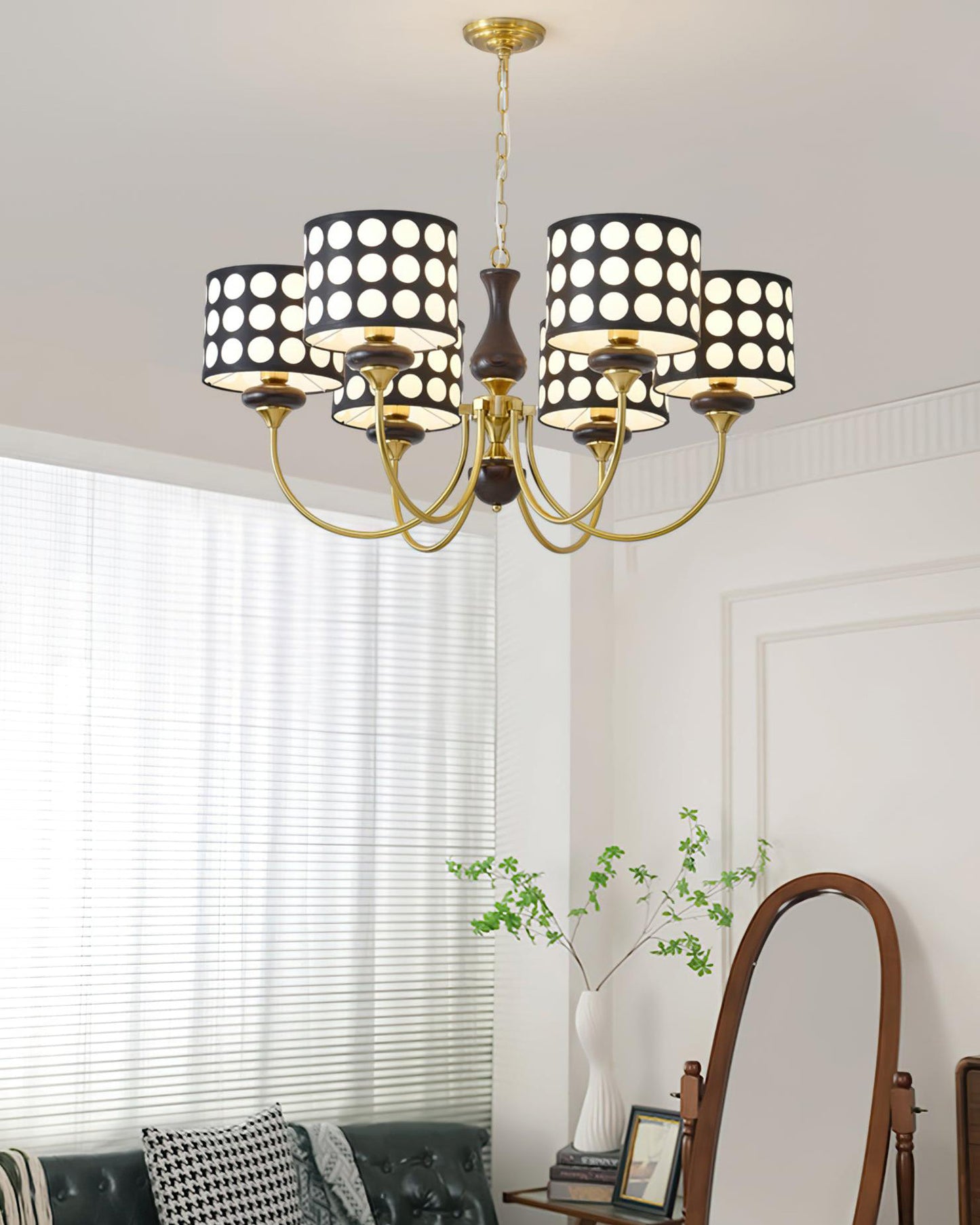 WOMO Polka Shaded Chandelier-WM2913