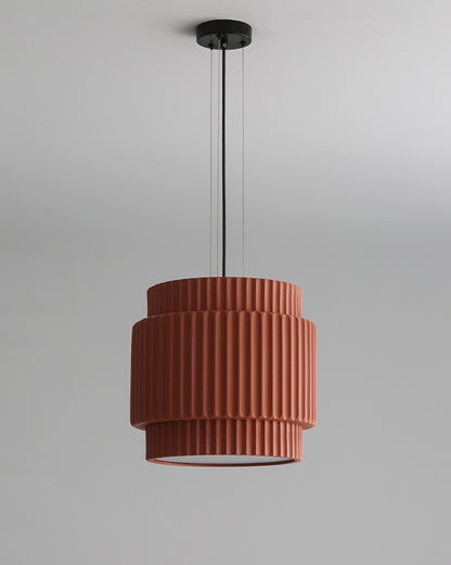 WOMO Ribbed Drum Pendant Light-WM2469