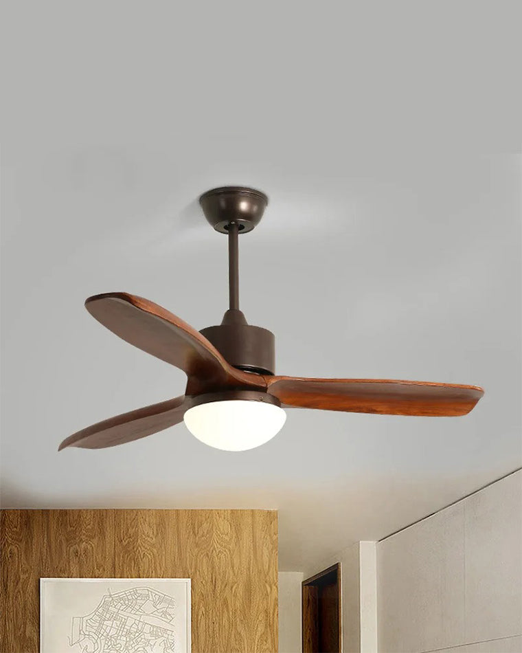 WOMO Mid Century Modern Ceiling Fan Lamp-WM5119