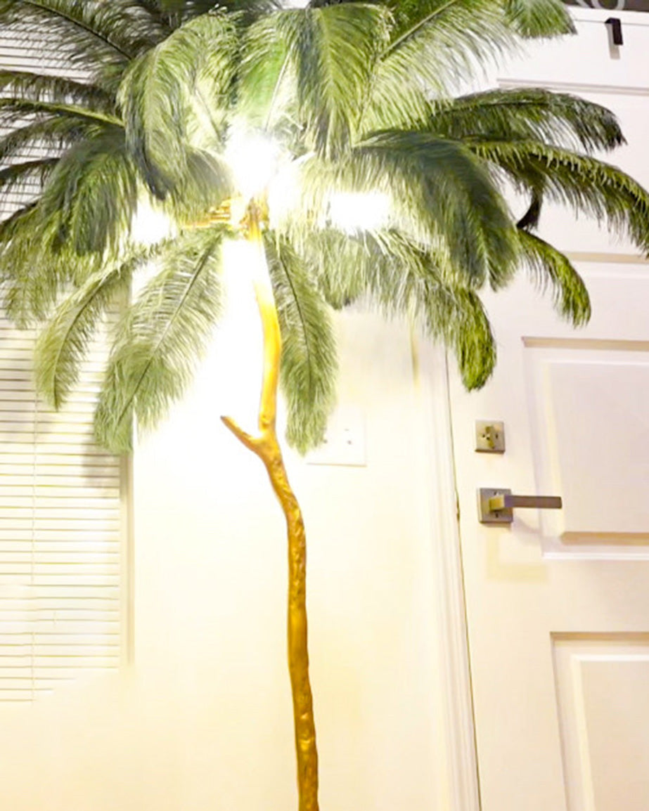 WOMO Feather Palm Tree Floor Lamp-WM7000