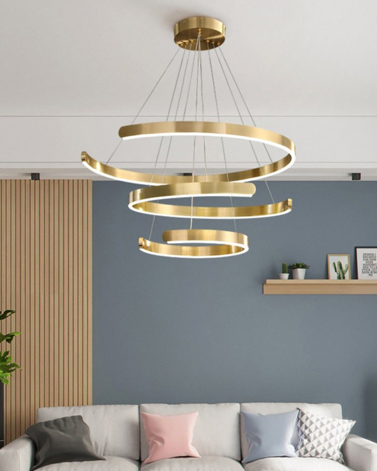 WOMO Tiered Circular Led Chandelier-WM2464