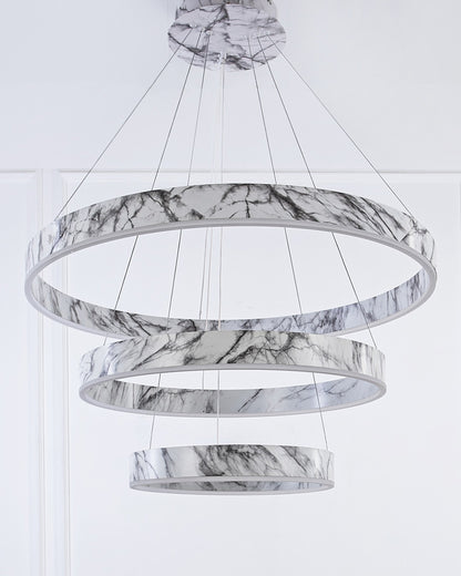 WOMO Tiered Circular Marble Chandelier-WM2460