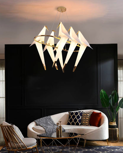 WOMO Origami Bird Oval Chandelier-WM2737