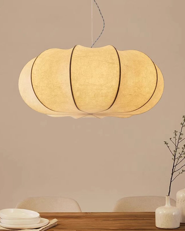 WOMO Pumpkin Silk Pendant Light-WM2968