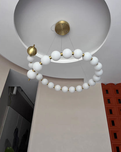 WOMO Spiral Pearl Chandelier-WM2812