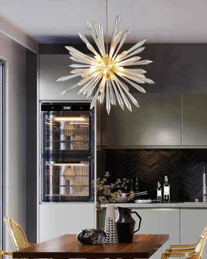 WOMO Sunburst Glass Chandelier-WM2587