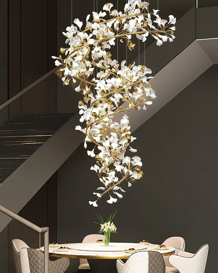 WOMO Gingko Spiral Chandelier-WM2423