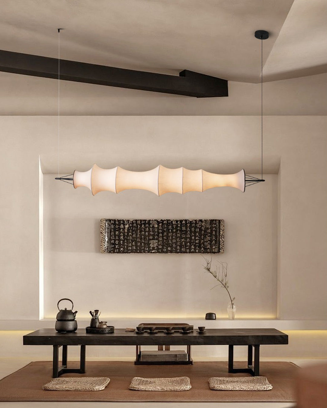 WOMO Fabric Linear Pendant Light-WM2956