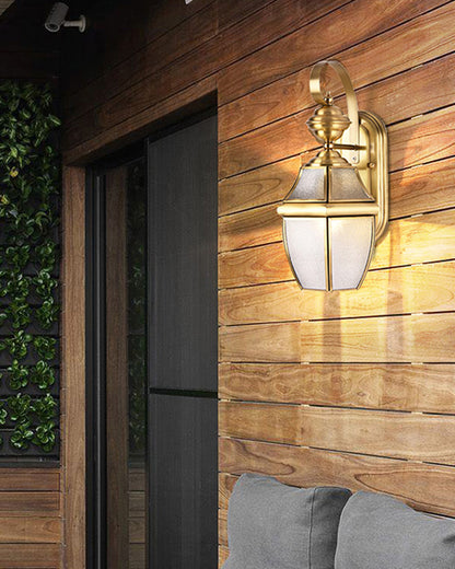 WOMO Colonical Gold Outdoor Sconce-WM9199