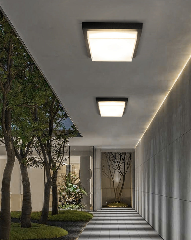 WOMO Square Outdoor Ceiling Light-WM9204