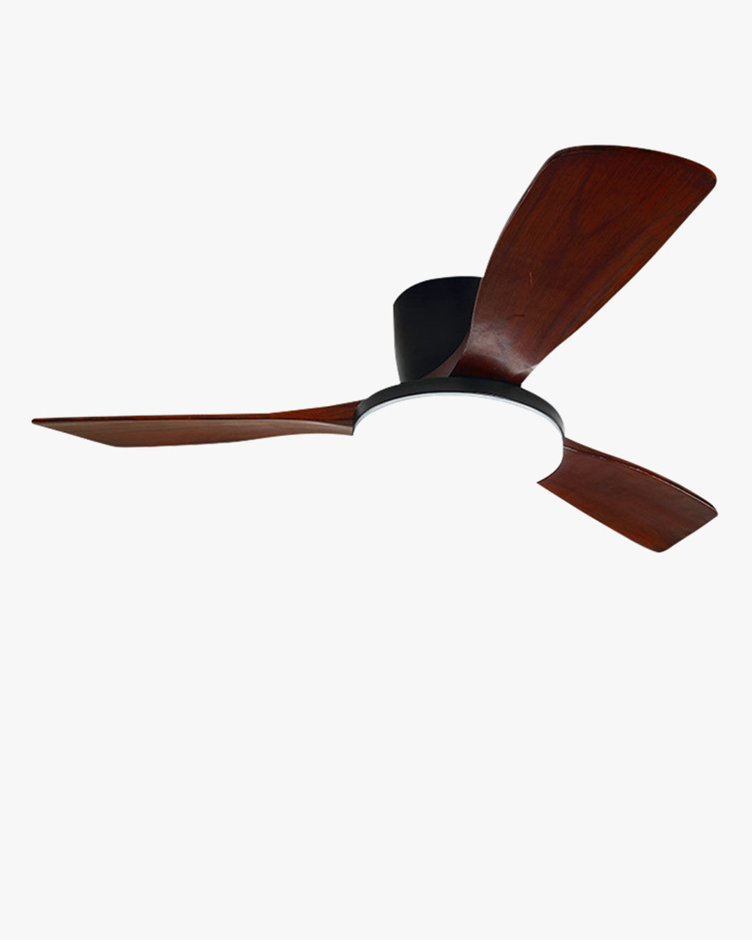 WOMO 3 Wood Blade Low Profile Ceiling Fan Lamp-WM5058