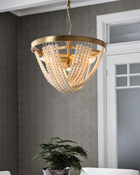 WOMO Pearl Beaded Chandelier-WM2407