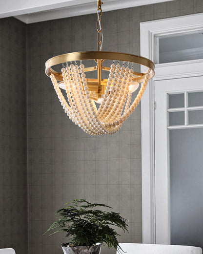 WOMO Pearl Beaded Pendant Light-WM2407