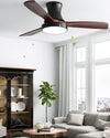WOMO 3 Wood Blade Hugger Ceiling Fan Lamp-WM5120 thumbnail
