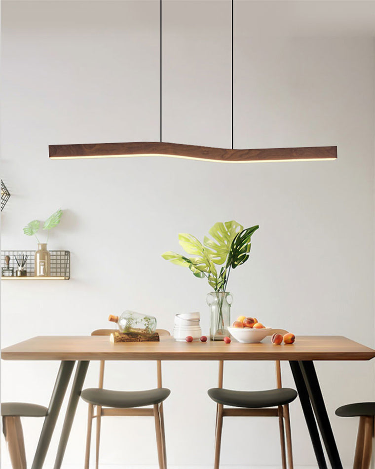 WOMO Wood Linear Pendant Light-WM2443