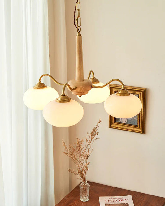 WOMO Retro Milk Glass Chandelier-WM2303