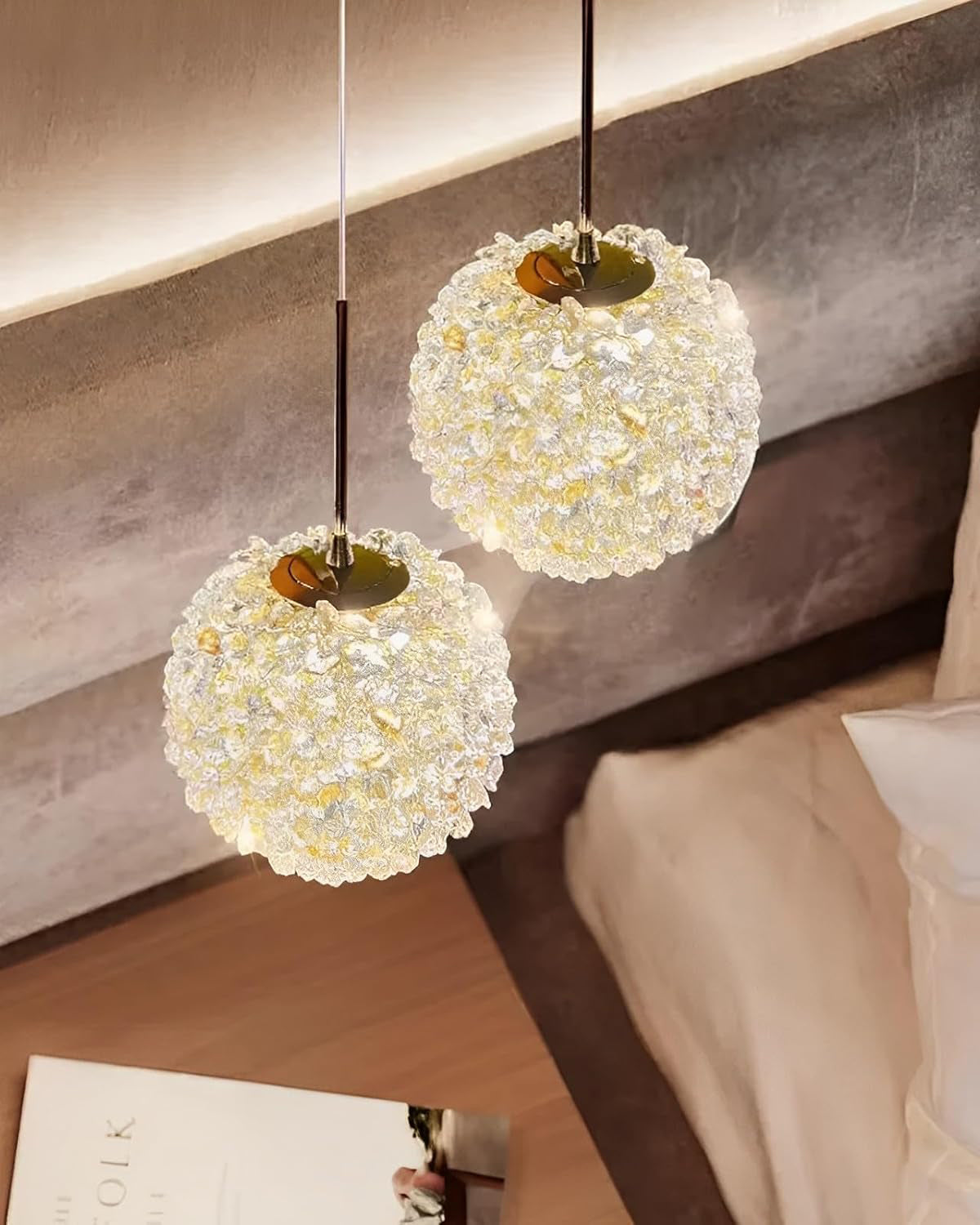 WOMO Small Crystal Sphere Pendant Light-WM2367