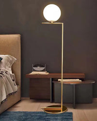 WOMO Glass Globe Floor Lamp-WM7128