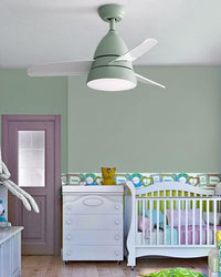 WOMO 3 Blade Tapered Ceiling Fan Lamp-WM5099