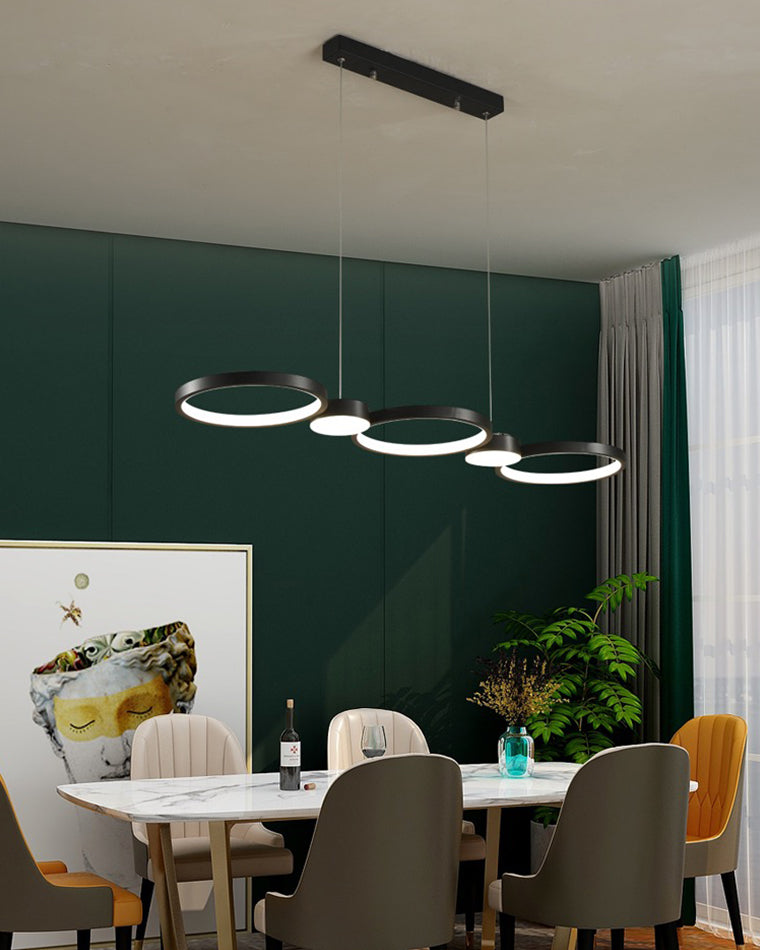 WOMO Multi Circle Linear Pendant Light-WM2765