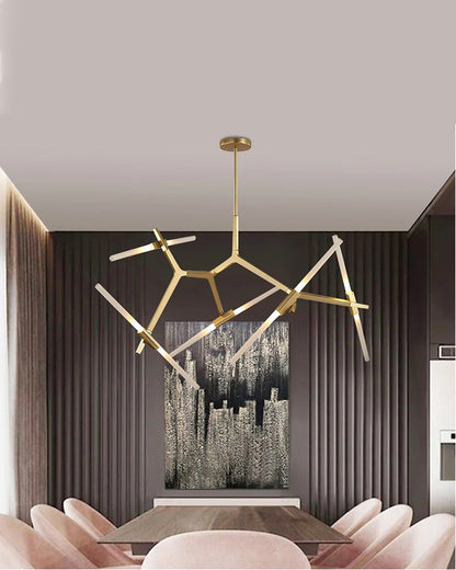 WOMO Adjustable Gold Branch Chandelier-WM2511