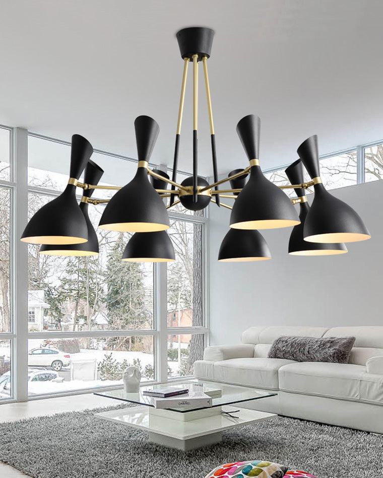 WOMO Adjustable Shaded Chandelier-WM2528