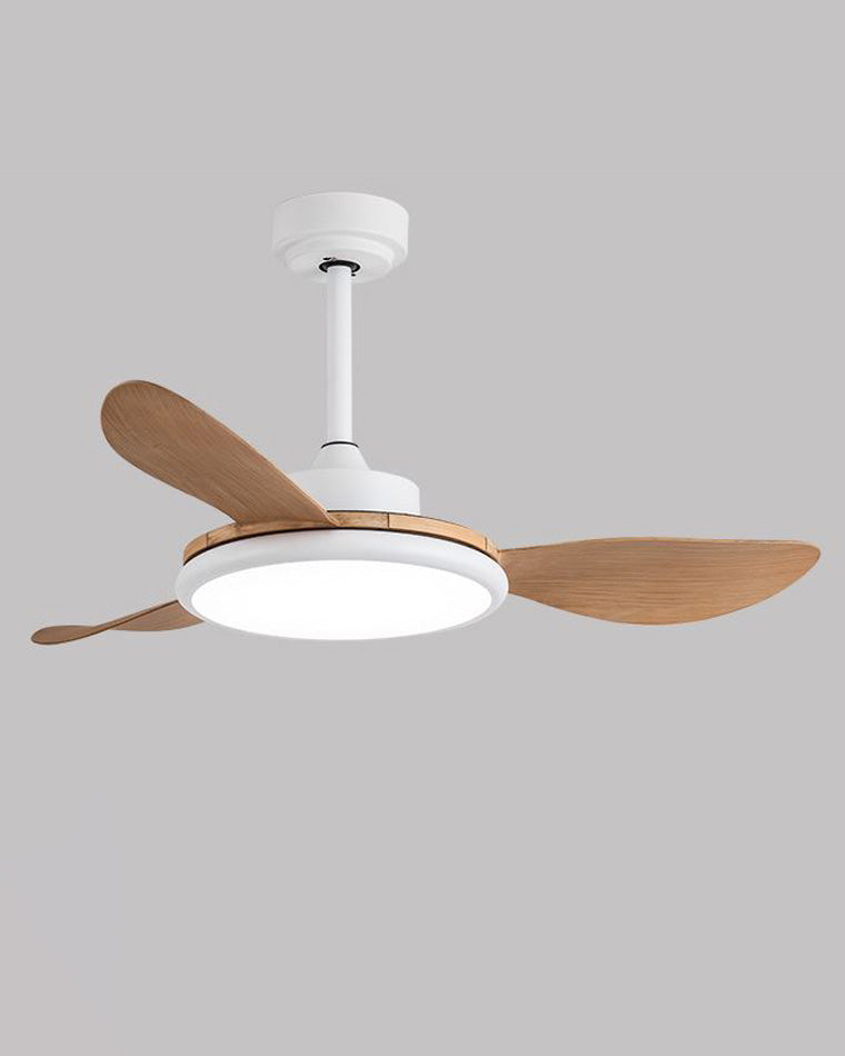 WOMO White Modern Ceiling Fan Lamp-WM5085