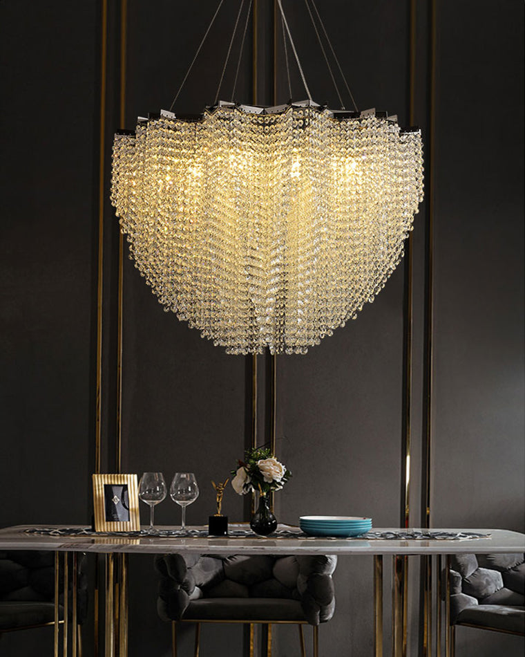 WOMO Cascading Crystal Chandelier-WM2777