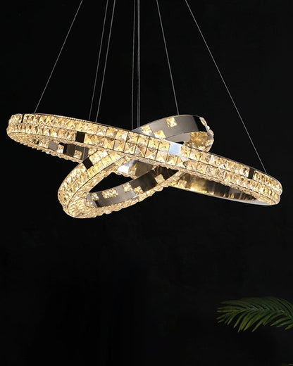 WOMO Tiered Circular Crystal Chandelier-WM2544