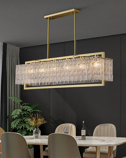 WOMO Textured Glass Round Chandelier-WM2619